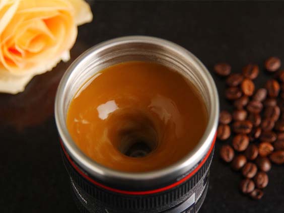 Self Stirring Lens Mug huismerk kopen in de aanbieding Self Stirring Lens Mug huismerk kopen in de aanbieding